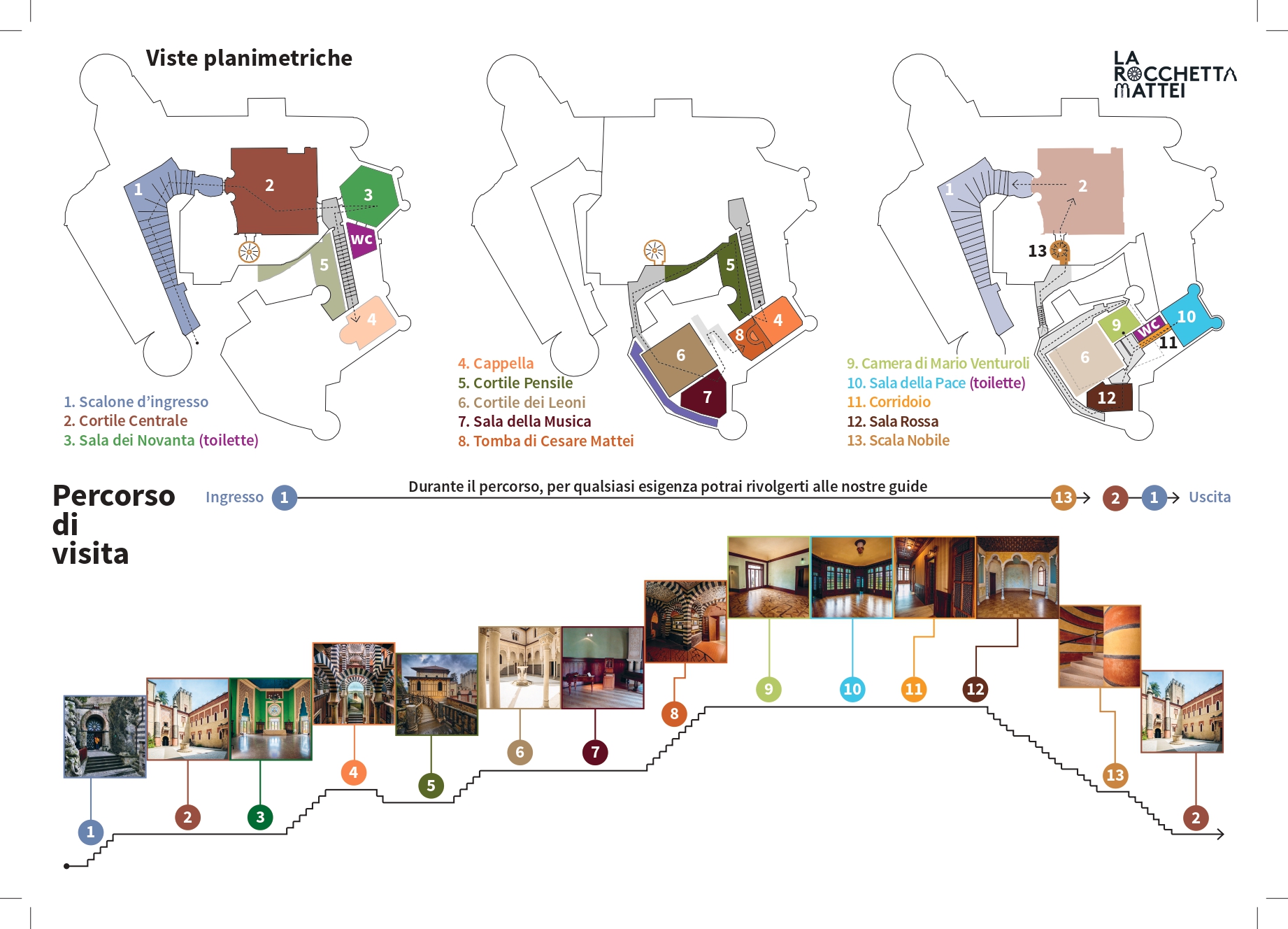 mappa accessibile Rocchetta Mattei